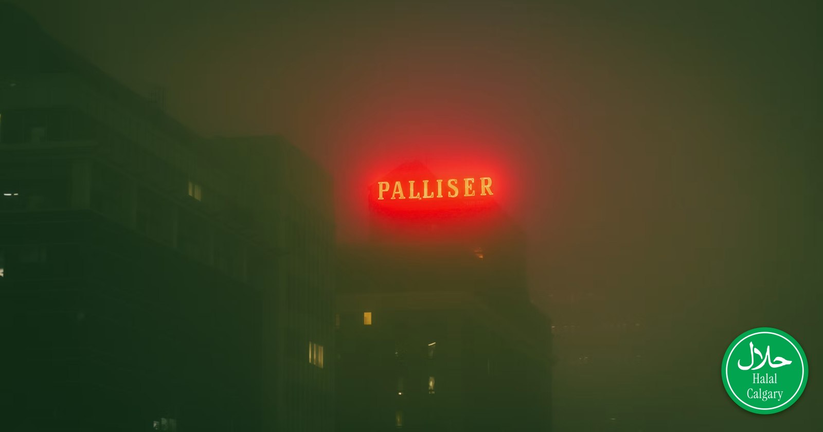 The Palliser Hotel in downtown Calgary at night