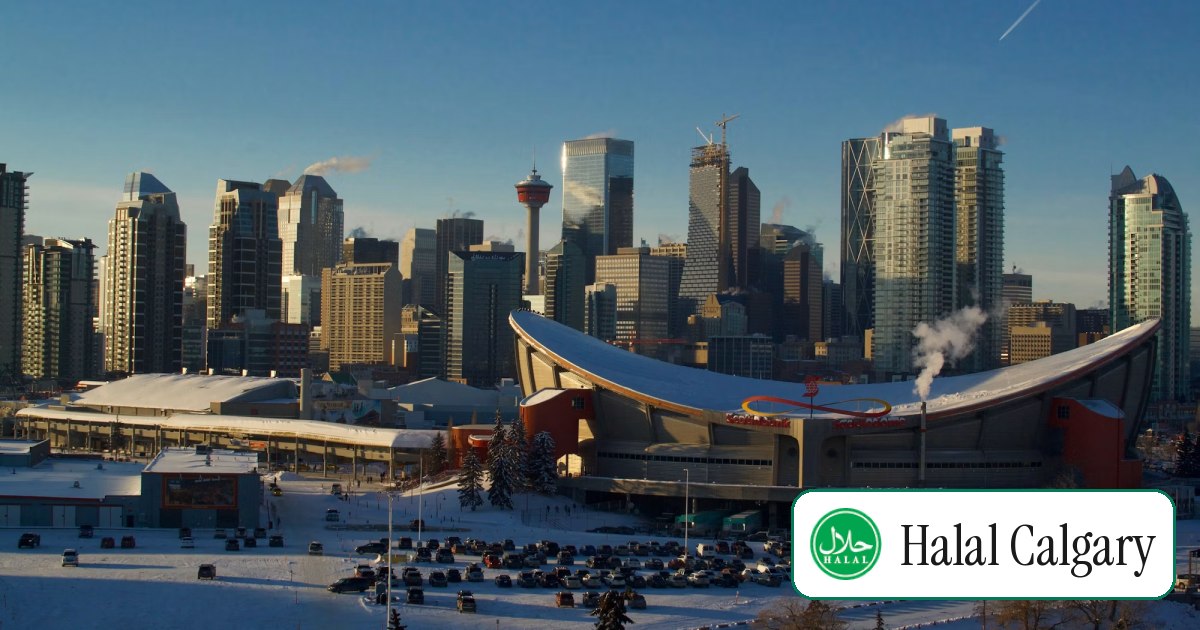 The Calgary skyline in winter, from the Saddledome to the Calgary Tower